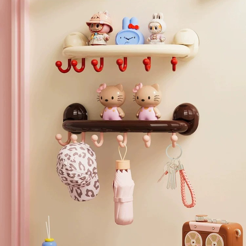 Kitchen Gadgets Rack Storage - Mutfak Dekorasyonu, Delikli Panelli Raf, Duvar