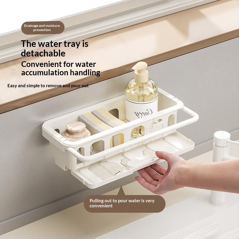 Kitchen Gadgets Rack Storage - Mutfak Lavabo Düzenleyici Büyük Kapasiteli Süzgeçli