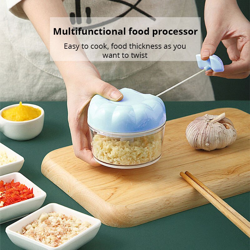 Kitchen Gadgets Blender - 1 adet Mavi/Pembe Manuel Sarımsak Ezici
