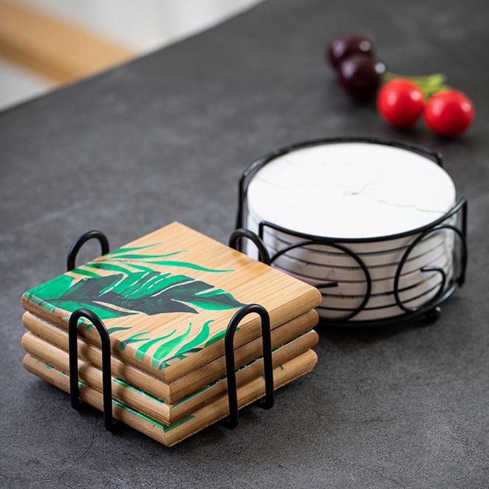 Kitchen Gadgets Rack Storage - Yuvarlak ve Kare Bardak Altlıkları İçin