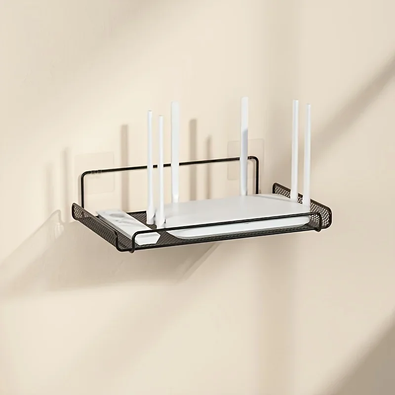 Kitchen Gadgets Plus - Paslanmaz Çelik Router Rafı Deliksiz WiFi