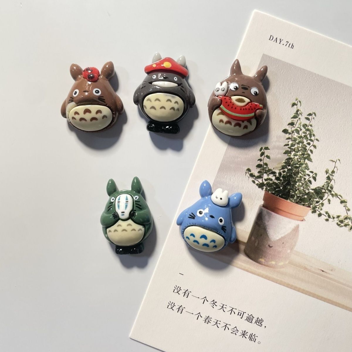 Kitchen Gadgets Plus - Totoro Anime Reçine Buzdolabı Magneti Sevimli