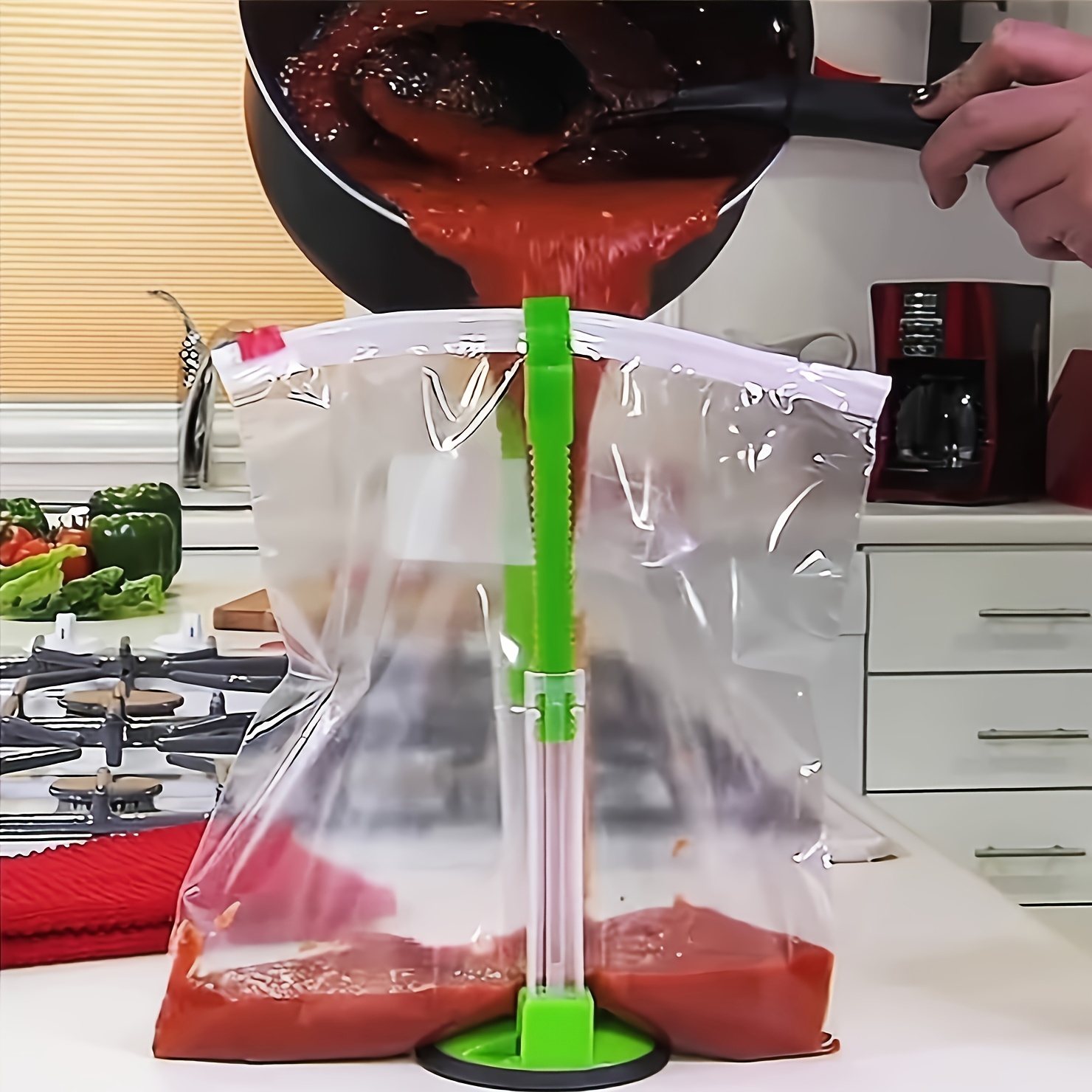 Fermuarlı Poşet Tutucu Plastik - Kitchen Gadgets Rack Storage incelemesi ve fiyatı