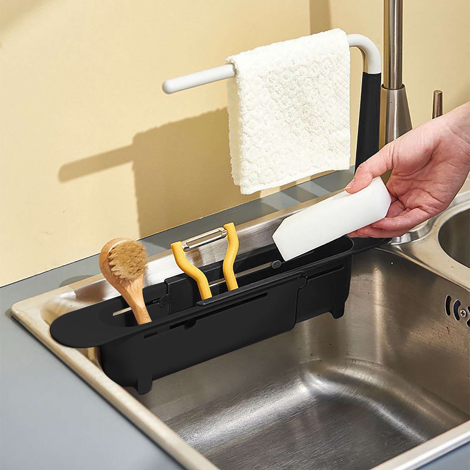 Elescopic lavabo raf süzgeç ra - Kitchen Gadgets Rack Storage incelemesi ve fiyatı