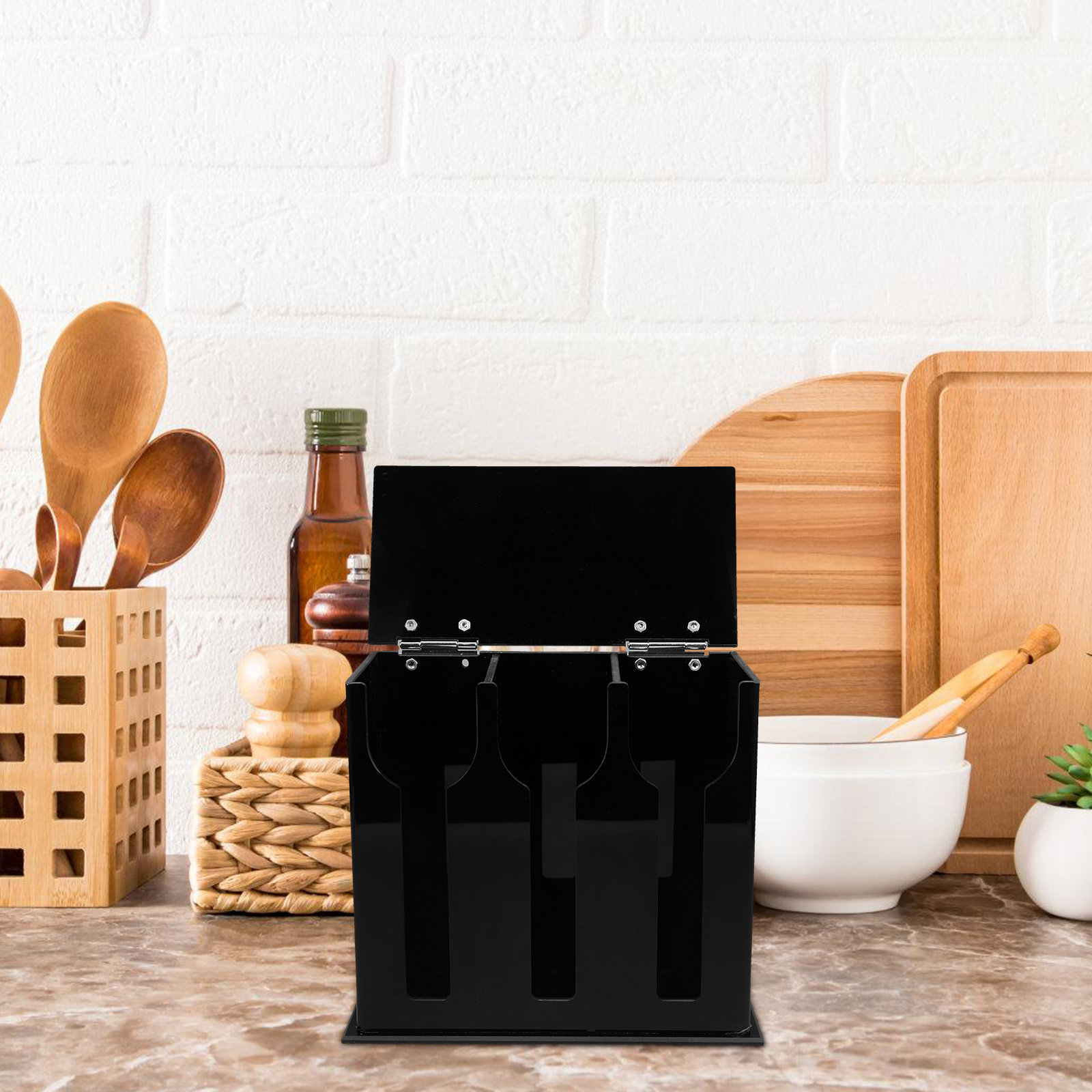 Akrilik Kaşık Tutucu, 3 Bölmel - Kitchen Utensil Holder incelemesi ve fiyatı