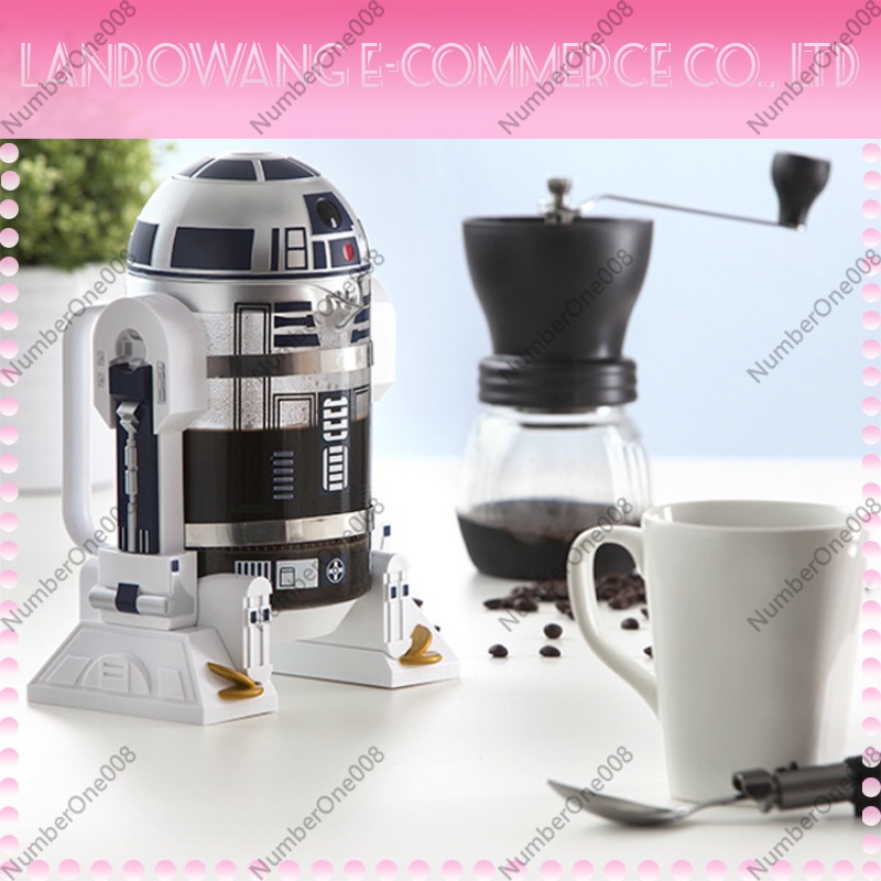 Yaratıcı R2D2 Robot Şeklinde M - French Press Coffee Maker incelemesi ve fiyatı