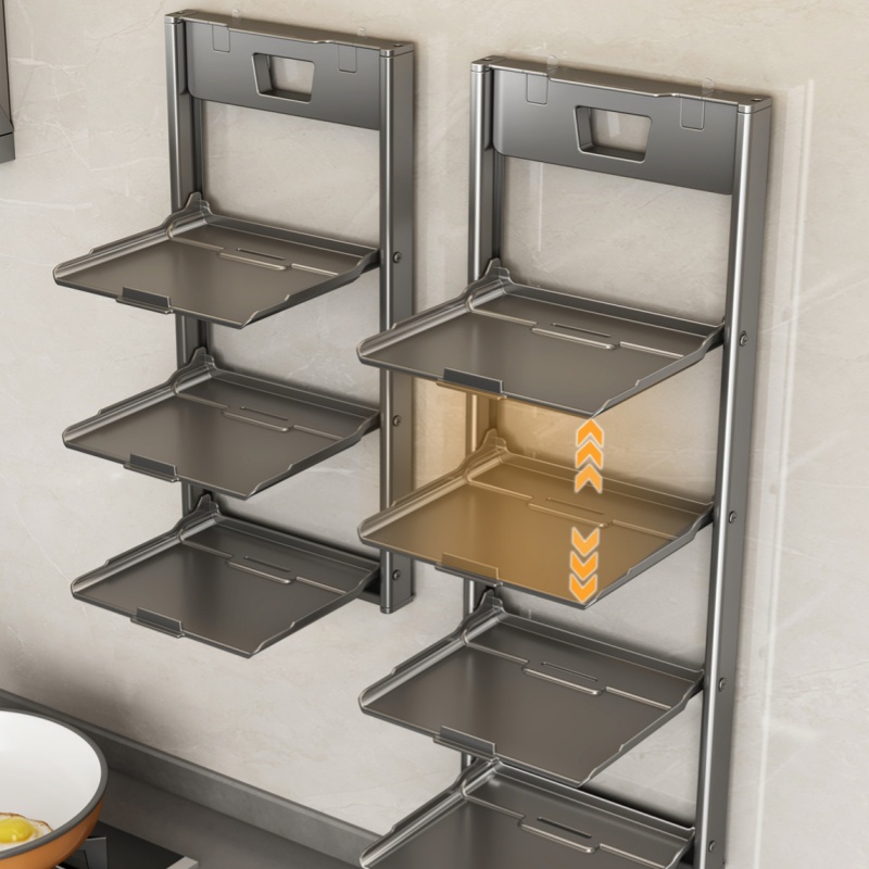 Katlanabilir Duvar Vakumlu Raf - Kitchen Gadgets Rack Storage incelemesi ve fiyatı