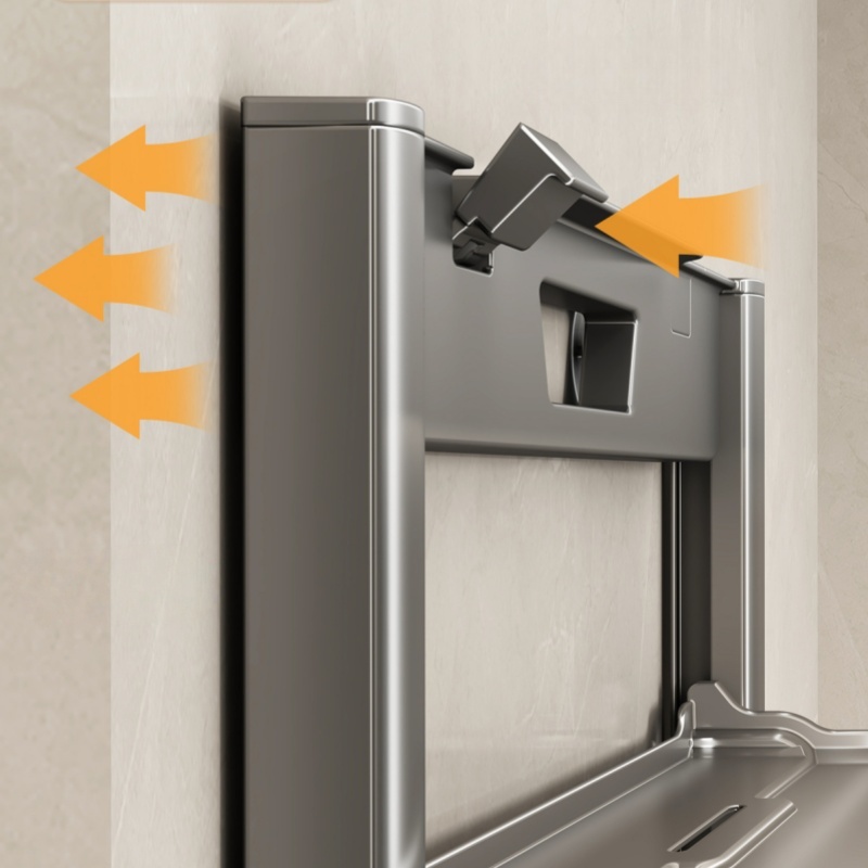 Katlanabilir Duvar Vakumlu Raf - Kitchen Gadgets Rack Storage incelemesi ve fiyatı