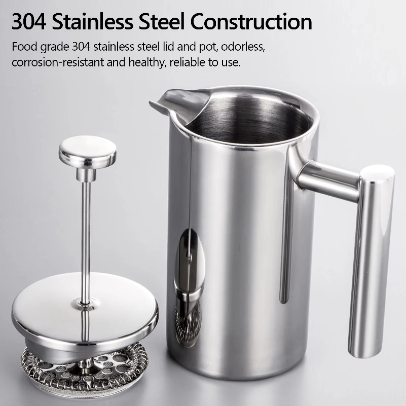 350ml/800ml/1000ml Kahve Demle - French Press Coffee Maker incelemesi ve fiyatı